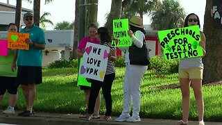 Palm Beach County preschools demand changes to VPK testing during rally