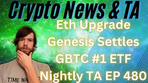Eth Upgrade, Genesis Settles, GBTC #1 ETF, Nightly TA EP 480 2/2/24