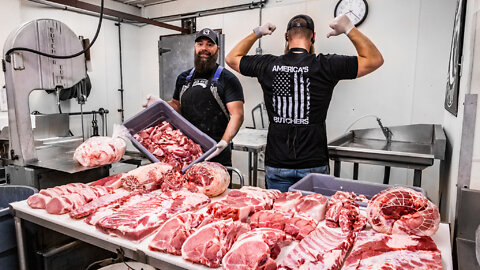 How Much Eating Meat You Get From a Pig - The Bearded Butchers