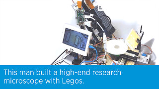 This man built a high-end research microscope with Legos.