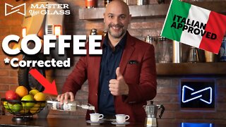 Authentic Caffe Corretto aka Coffee Corrected Recipe! | Master Your Glass