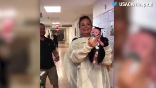 Baby graduates from Alabama hospital