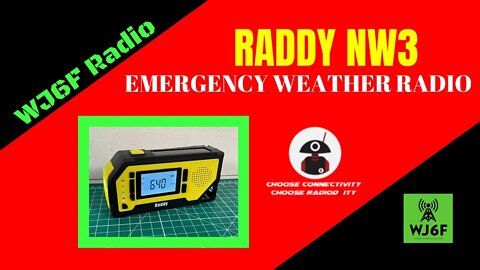 Raddy NW3 Emergency Weather Radio From Radioddity