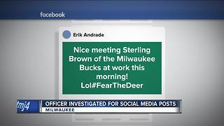 MPD investigating officer's Facebook posts following Sterling Brown arrest
