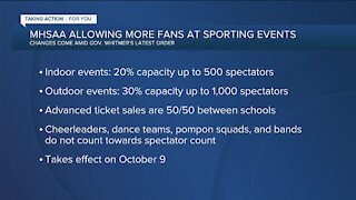 MHSAA allowing more fans at sporting events