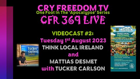 WWW.THECRYFREEDOMSHOWWITHLISA.COM Video #2 AUG 23 THINK LOCAL IRELAND cancellation & more ☘️💗☘️