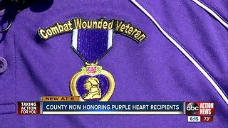 Hernando County honors Purple Heart recipients by unveiling first road sign