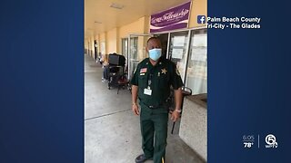 Deputies and volunteers distribute food to those in need in the Glades