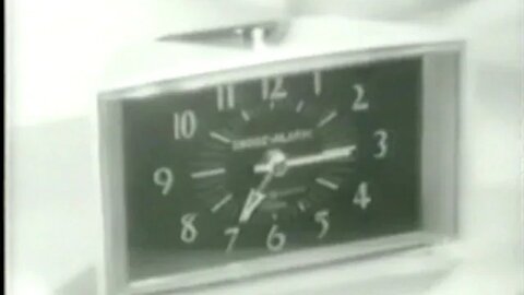 General Electric Snooze Alarm Clock Commercial (1959)