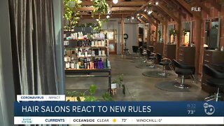 Hair salons react to new rules