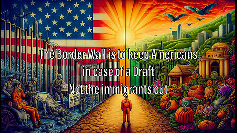 The Border is to keep Americans from leaving the USA when the draft starts