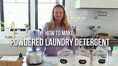 How To Make Powdered Laundry Detergent • THE GREENFIELD NETWORK