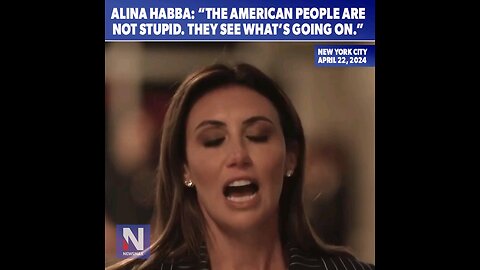 Trump lawyer Alina Habba spoke out at Trump's NY criminal trial "witch hunt after witch hunt."