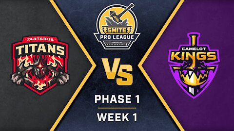 SMITE Pro League Phase 1 Week 1 Tartarus Titans vs Camelot Kings (Just the Action)