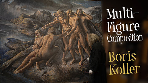 Using Different Models to Paint a Figure in a Large Composition | Boris Koller paints Jan-Ove Tuv