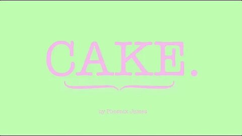 Phoenix James - CAKE (Official Audio) Spoken Word Poetry