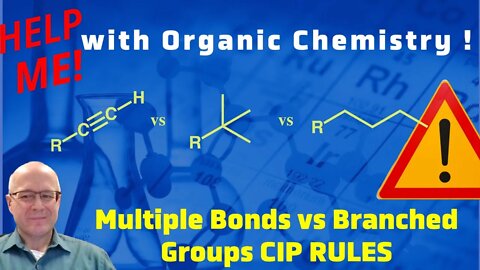 Using Cahn Ingold Prelog Rules to Assign Priority For Multiple Bonds, Branched and Simple Groups