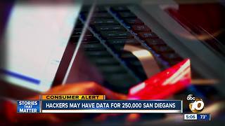 Hackers may have data for 250,000 San Diegans
