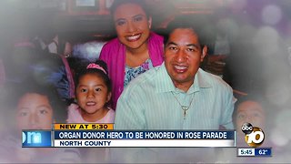 Organ donor hero to be honored in Rose Parade