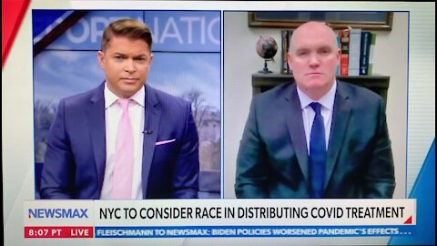 Lalor on Newsmax Discussing NY DOH Discriminating based on ethnicity and skin color