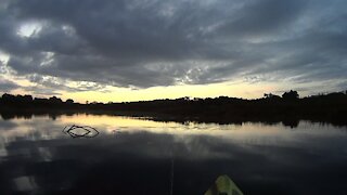 Kayak Fly Fishing Review of Twin Lakes (West) in Polk County, Florida
