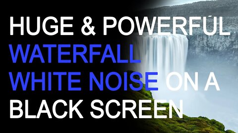 Powerful Waterfall White Noise for Focused Studying & Concentration or to Fall Asleep Fast
