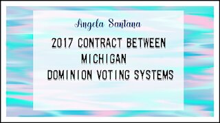 2017 Contract Between Michigan And Dominion Voting Systems