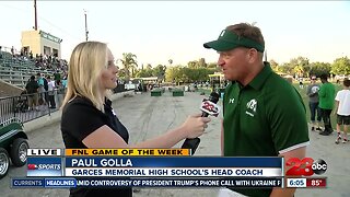 Game of the Week: Live interview with Coach Golla