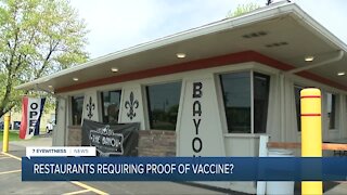 Can restaurants operate on an honor system when it comes to proof of vaccine?