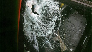 Cops look for driver after debris flies from truck, shattering another vehicle's windshield on I-90