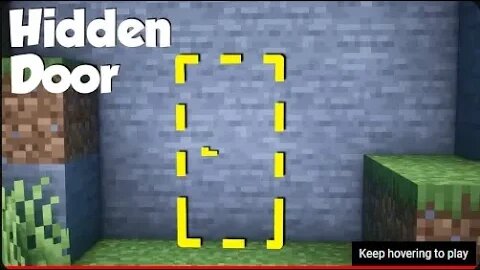Minecraft How to build a Hidden Door! easy