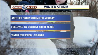 Winter storm Monday