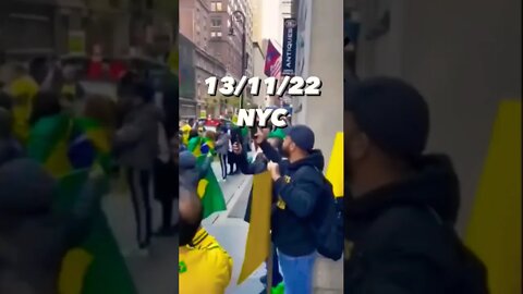 PROTESTO CONTRA ALEXANDRE DE MORAES EM NOVA YORK 13/11/2022 🔥🔥🔥 #shorts