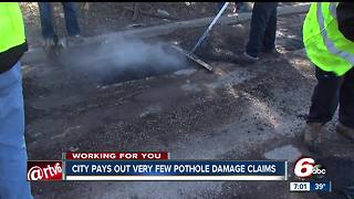 Indianapolis has only approved 2 of more than 400 pothole claims submitted this year