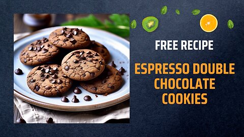 Free Espresso Double Chocolate Cookies Recipe ☕🍫🍪Free Ebooks +Healing Frequency🎵