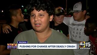 Peoria residents pushing for change after deadly crash