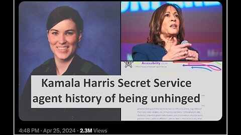 Kamala Harris secret service shown to be historically crazy