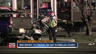 New Report: 70 crashes per day in Pinellas County