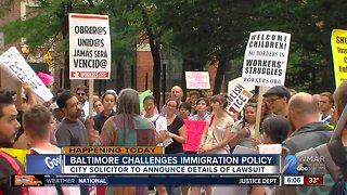 Baltimore challenges Trump's immigration policy in lawsuit
