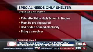 Collier County hurricane shelters to open Friday afternoon