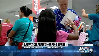 Salvation Army takes kids in need on shopping spree