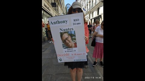 maman d’Anthony Rio, le 9 juillet 2022 à Nantes