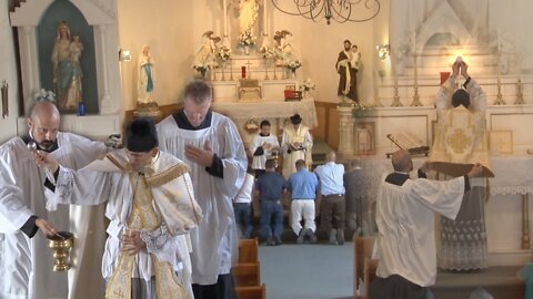 Trinity Sunday, Sung High Mass-Fr. M. Rodriguez, Father's Day-Shafter, TX 6-15-14