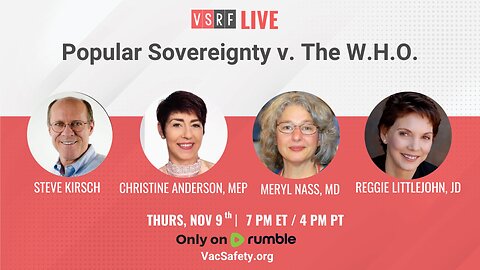 VSRF Live #102: Popular Sovereignty v. the W.H.O.