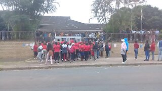 SOUTH AFRICA - Durban - EFF protest outside TVET college (Videos) (9Gn)