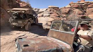 Willys Jeeps on Elephant Hill - Moab, UT 2021