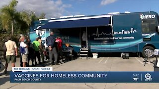 Heathcare District partners with West Palm Beach outreach center to vaccinate people experiencing homelessness