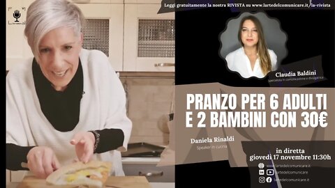 Pranzo per 6 adulti e 2 bambini con 30€ con Daniela Rinaldi