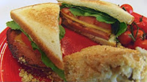 Betty's southern fried bologna sandwich