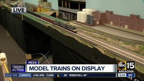 Model trains on display at Red Mountain Library